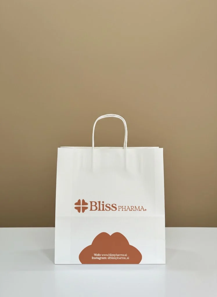 Çantë letre e personalizuar për Bliss Pharma