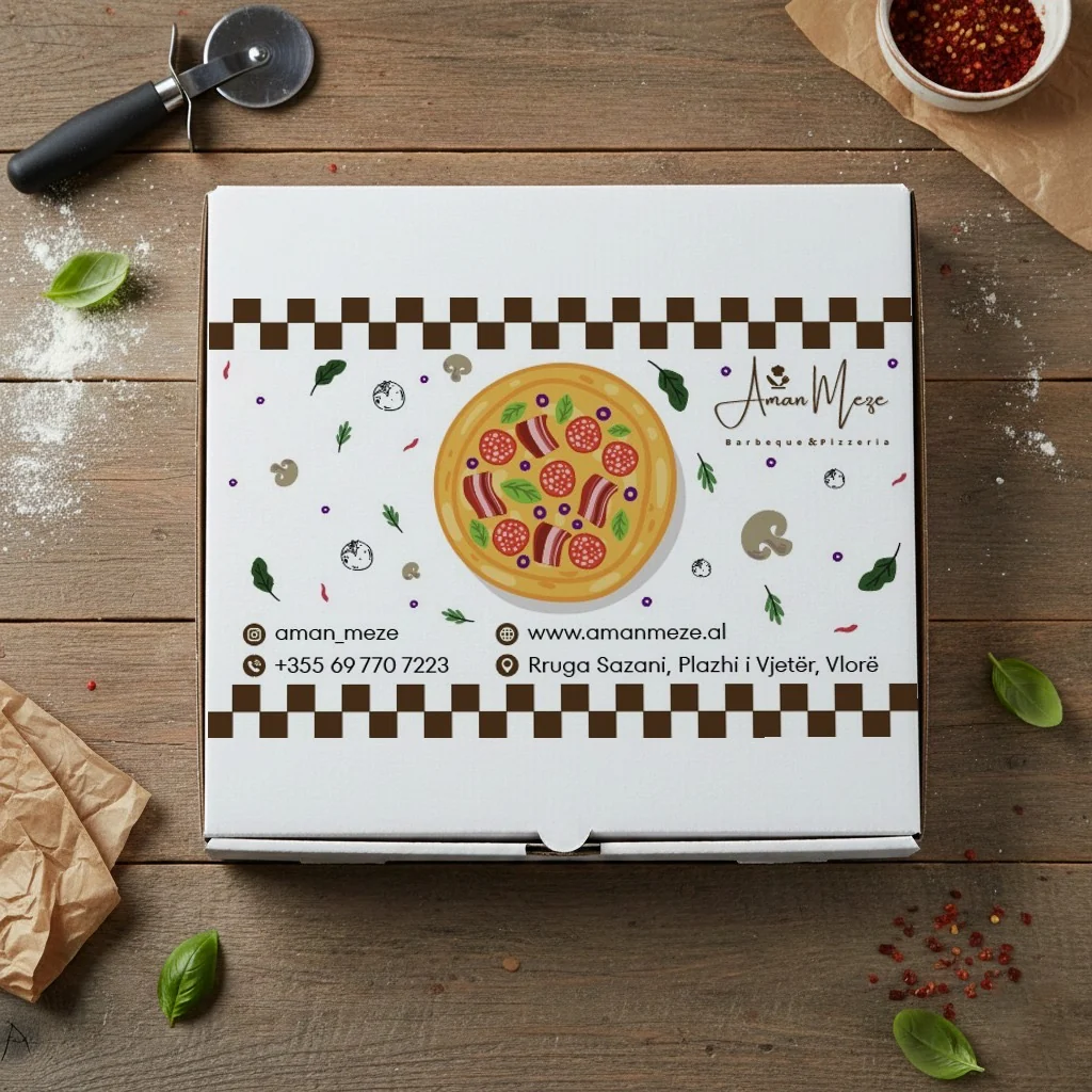 Kuti pice e personalizuar për Aman Meze